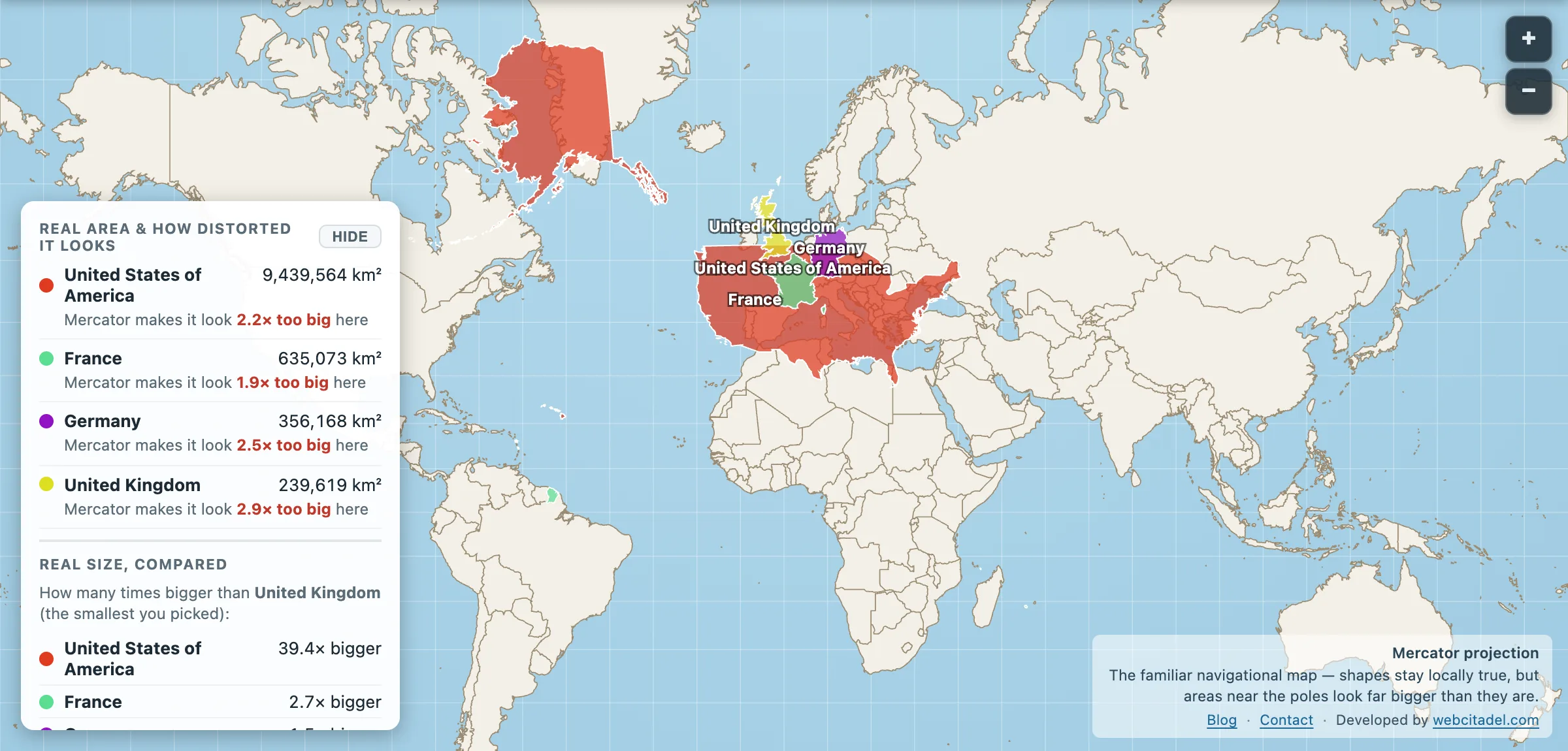 United States over western Europe with France and Germany highlighted